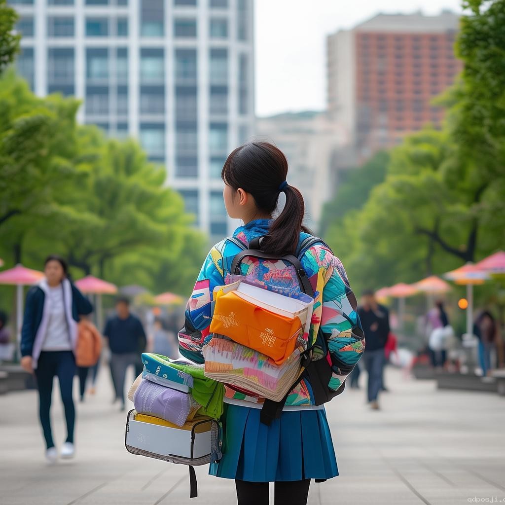 高考结束挑行李回家的女生如何高效安全搬运行李